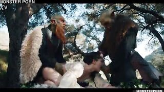 Anime Orc Dream Three-some: Maddie Wren Creampied by Monsters