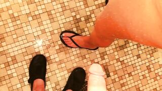 "I wanna but I can't"Pursue Cheating allies Wife in camp shower-screws until this babe feels guilty