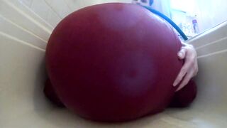 WWM - Red Panties Sitting and Max Inflation