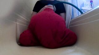 WWM - Red Panties Sitting and Max Inflation