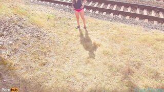 Outdoor Pussyjob Cum in my Twat Pants and then Wears it 4K