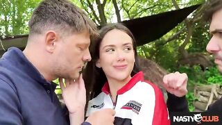 NastyClub - Outdoor Reality Pickup: Sexy Brunette hair Vixi Rafi Cheating on Cuckold Boyfriend with a Rich Man