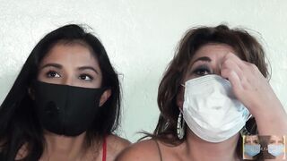 Eyelashes Fluttering and Smokin' Throughout Our Masks During Covid