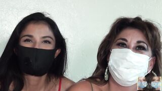 Eyelashes Fluttering and Smokin' Throughout Our Masks During Covid