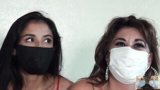 Eyelashes Fluttering and Smokin' Throughout Our Masks During Covid