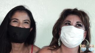 Eyelashes Fluttering and Smokin' Throughout Our Masks During Covid