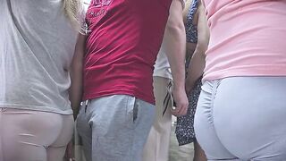 Forbidden Touch on Subway Educate! Perv Stranger's Rod Gets hard whilst this babe accidental touch him. Barefaced Chap CUMS Hard using beauty's hand