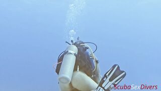 We take her bikini bottom off for some joy at the bottom of the sea!