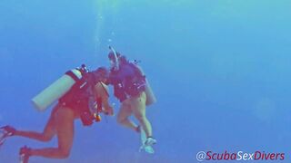 We take her bikini bottom off for some joy at the bottom of the sea!