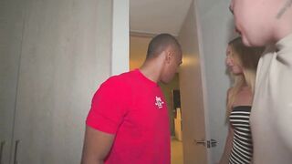 Consummate blond destroyed by giant BBC!