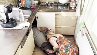 The Plumber Too Performs Maintenance on the Sexy Golden-haired Wife Whilst Her Spouse Is at Work