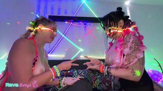 Golden-haired Khloe Kapri And Inked Nova Cane Take Brian Unfathomable In His Neon Den