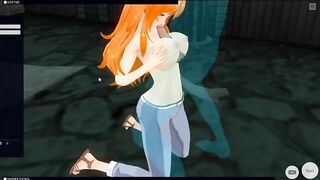 [CM3D2] - One Piece manga, joy with Nami