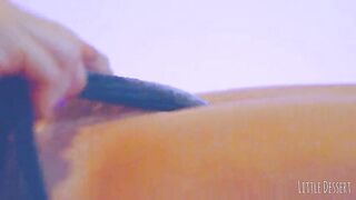 Thick Lalin girl with Nice-looking Feet & Nails Oils Up and Masturbates to Creamy Climax - POV