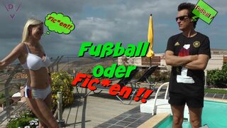 Football or screwing ?! Excited screwed in front of the public viewing!