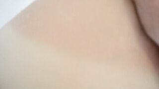 Permeated with sex-toy and a hard jock - cum on snatch