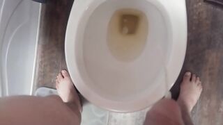 Peeing in advance of banging stepsister