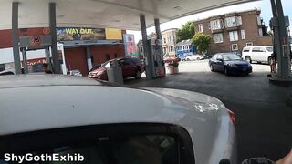 Quick Bit - Flashing my Snatch and Boobs at a Gas Station!