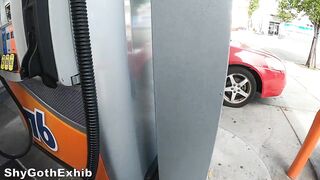 Quick Bit - Flashing my Snatch and Boobs at a Gas Station!