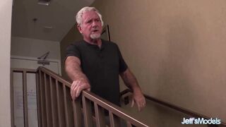 Aged Plumper Lady Lynn Gives Head in a Motel Room