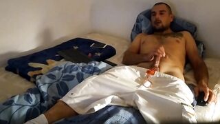 polish chap wanking to climax