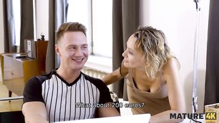 MATURE4K. Older knows no thing about IT so that babe accedes sex