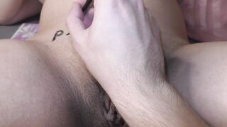 Cumslut wife get overspread in immodest body writings like pervert cheap whore