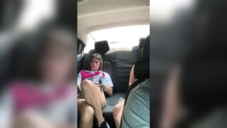 I screw my ally in my boyfriend's car.