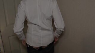 Aged wife Stripteases and Masturbates