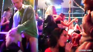 Bi-sexual pornstar chicks banging in public