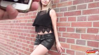German Scout - Slim teen Monika Celebrated