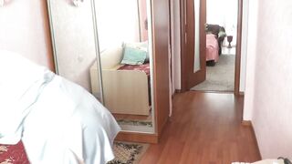 What does the wife do when her spouse is away? By day the perverted wife drilled her neighbour, in the evening her spouse