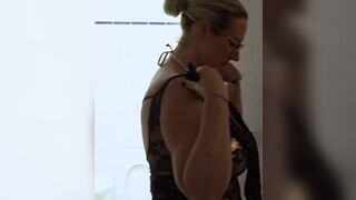 Behind the scene, Golden-haired with biggest melons invites 2 allies home. Full episode on my OF Page.