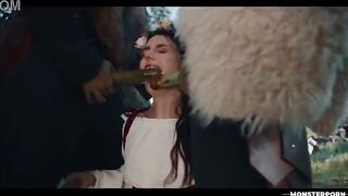 Maddie Wren Monster Drilled - Real Life Anime 3some