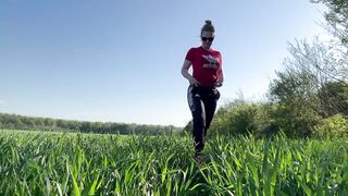 Outdoor Squirt In nature's garb