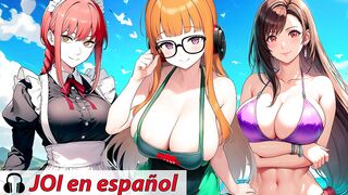 Spanish audio JOI. The goddesses of the'sland wanna milk u non-stop.