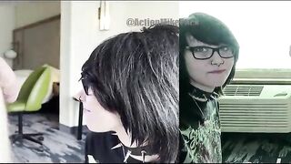 18yo Rock Fantasy Gal Gwen Shows Off Impossibly Sloppy Deepthroat and Ball Sucking