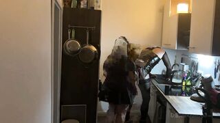 Kitchen Fisting Frenzy - Aged Harlots Stretched Wide Open