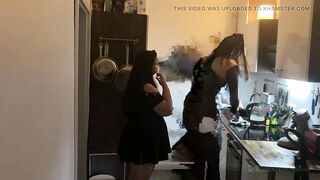 Kitchen Fisting Frenzy - Aged Harlots Stretched Wide Open
