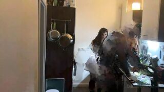 Kitchen Fisting Frenzy - Aged Harlots Stretched Wide Open