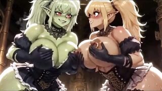 A matter of joke Tits with Demons, Ai Animation