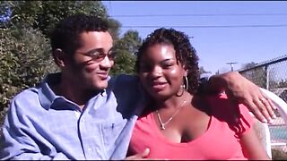 Ebony and White Interracial Three-some for a Black Snatch