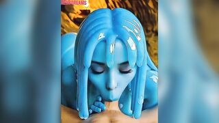NEON FANTASIES - WATER WENCH MONSTER IS HUNGRY FOR CUM!