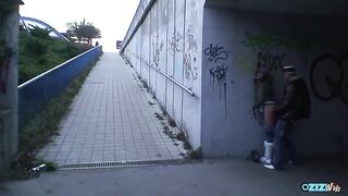 The almost all dilapidated neighborhood is where outdoor breeding may occur with relative tranquility.