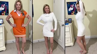 Hotwife and Crossdresser compilation in underware nylons high heels amateur bitches