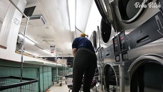 I Locked my Clothing in the Dryer at a Public Laundromat - ENF Public Masturbation and SQUIRT