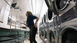 I Locked my Clothing in the Dryer at a Public Laundromat - ENF Public Masturbation and SQUIRT