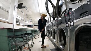 I Locked my Clothing in the Dryer at a Public Laundromat - ENF Public Masturbation and SQUIRT