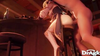 Raiden Shogun Ayaka Kokomi Ningguang Fischl Genshin Impact Compilation CG Dragk Comics