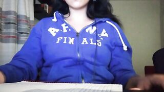 I play with my breasts and snatch whilst my online class sension